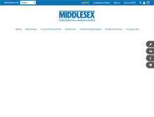 Tablet Screenshot of middlesexcc.edu